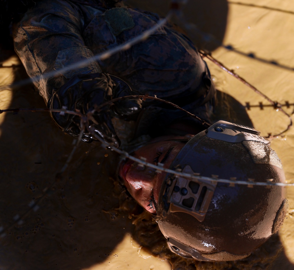 Marine Instructor from U.S. Marine Corps jungle warfare training Camp Gonsalves.