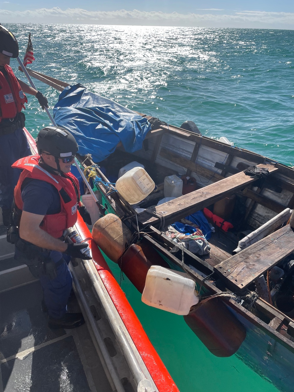 U.S. Coast Guard law enforcement crew stops illegal migrant venture