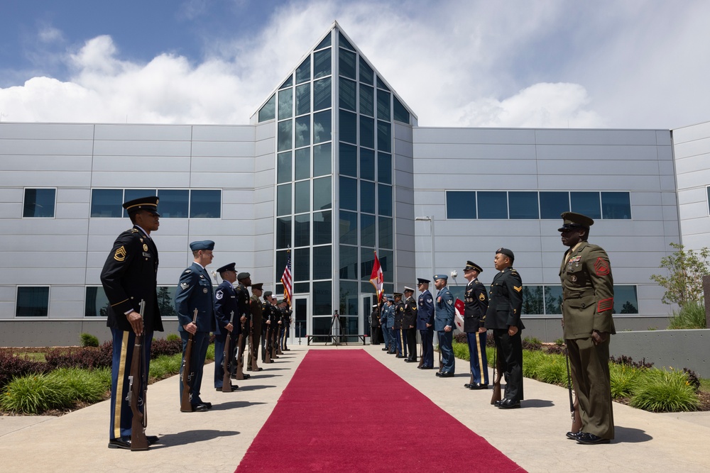 NORAD and USNORTHCOM Color Guard Prepare for Distinguished Visitors