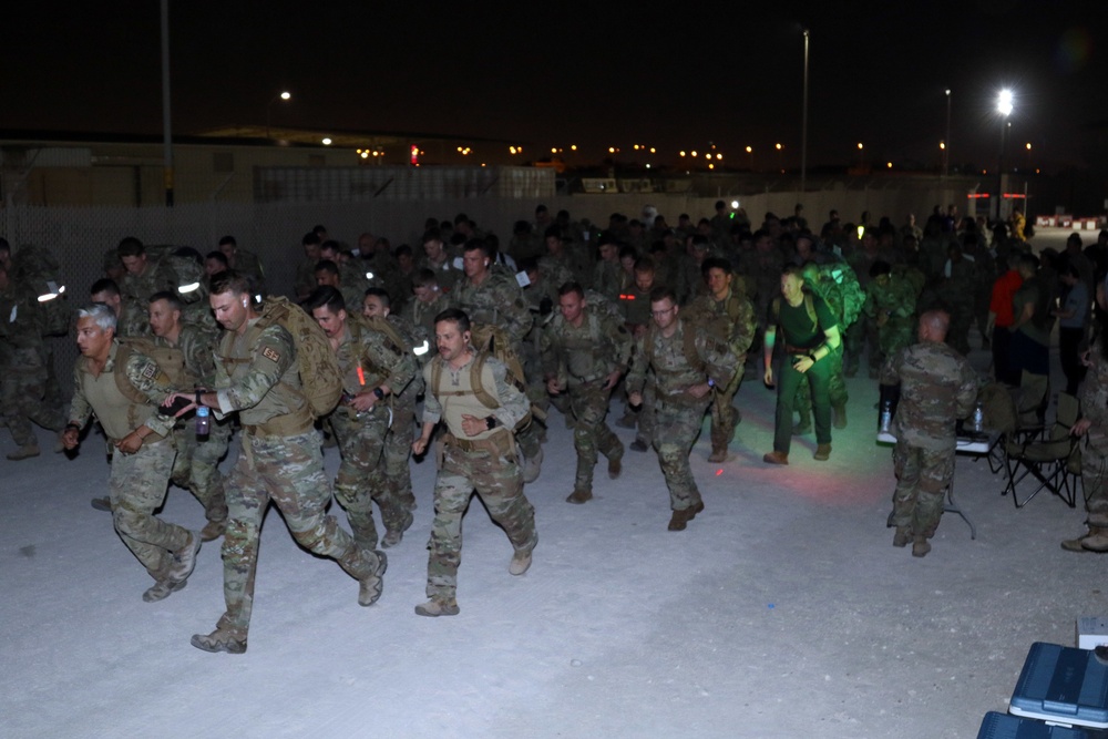 Task Force Spartan service members conquer the Norwegian Foot March in Qatar -1