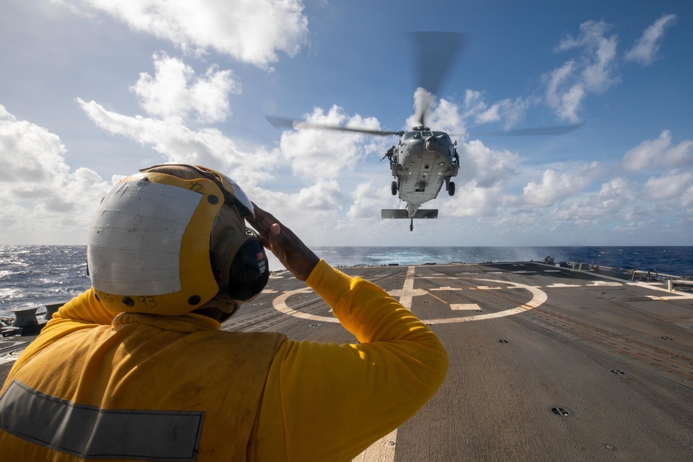 USS Chung-Hoon Helicopter Operations