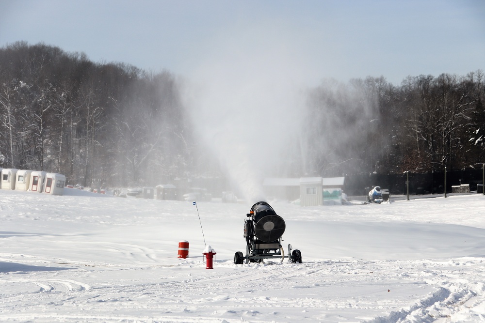 Snowmaking at Fort McCoy's Whitetail Ridge Ski Area