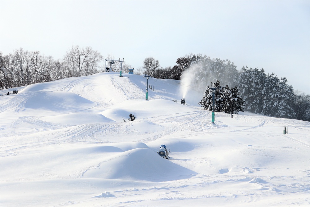 Snowmaking at Fort McCoy's Whitetail Ridge Ski Area