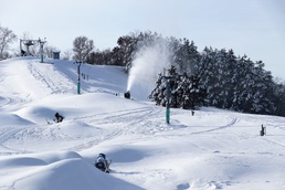 Snowmaking at Fort McCoy's Whitetail Ridge Ski Area