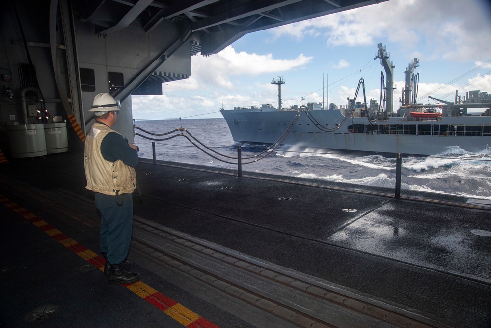 Sailor Observes Refueling