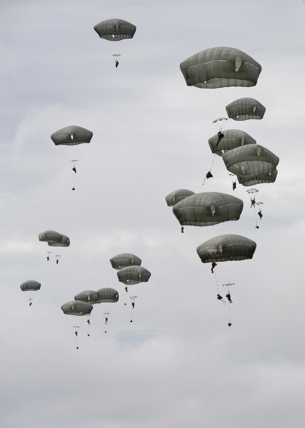 U.S. Air Force and Army conduct airborne operations at JBER