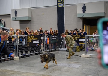USAREC Soldier and K9 Atuk demonstration at FFA