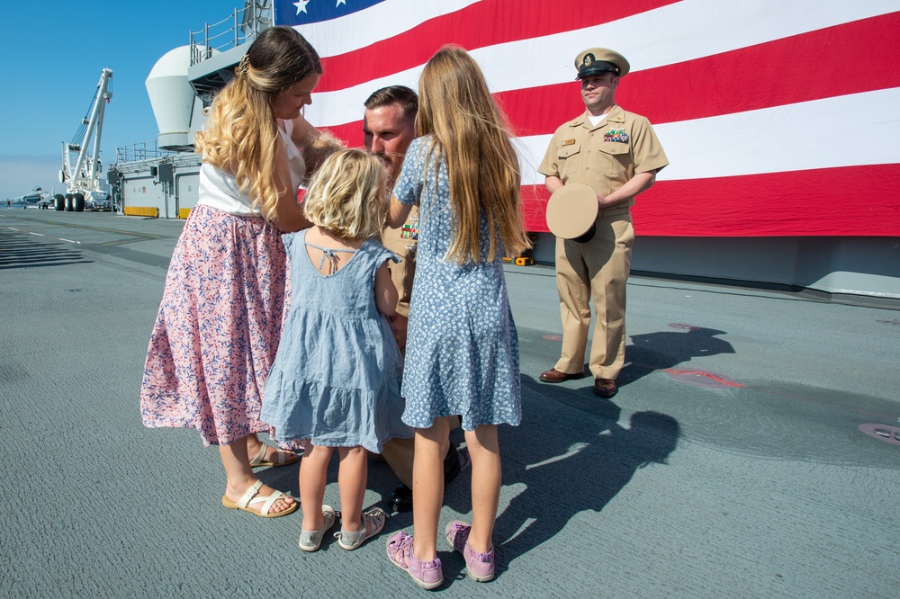 USS Boxer Sailors Receive Their Anchors During Chief Pinning Ceremony