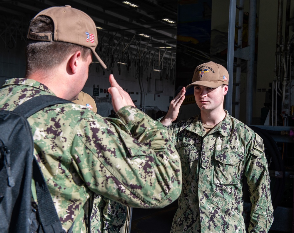 Sailors Serve Aboard USS Carl Vinson (CVN 70)