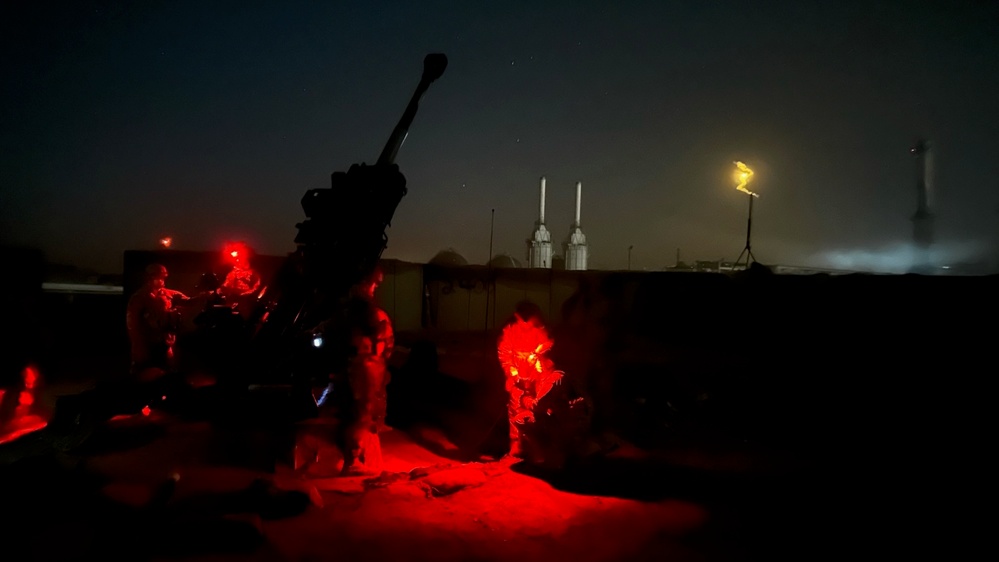 1st Battalion, 125th Infantry Regiment &quot;Task Force Viking&quot; lights up the sky