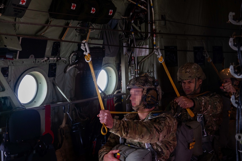 SOCEUR soldiers conduct HALO Jumps