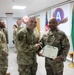 Departing Soldiers of ASG-KU receive awards, January, 2023