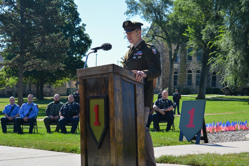 Fort Riley 9-11 commemoration ceremony