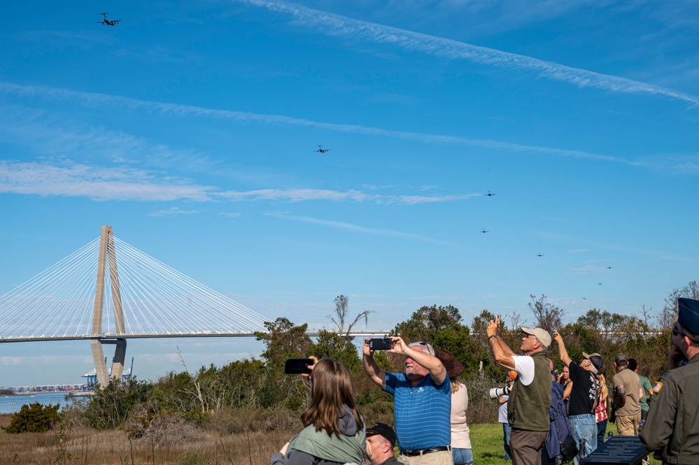 The C-17 Globemaster III soars across the lowcountry