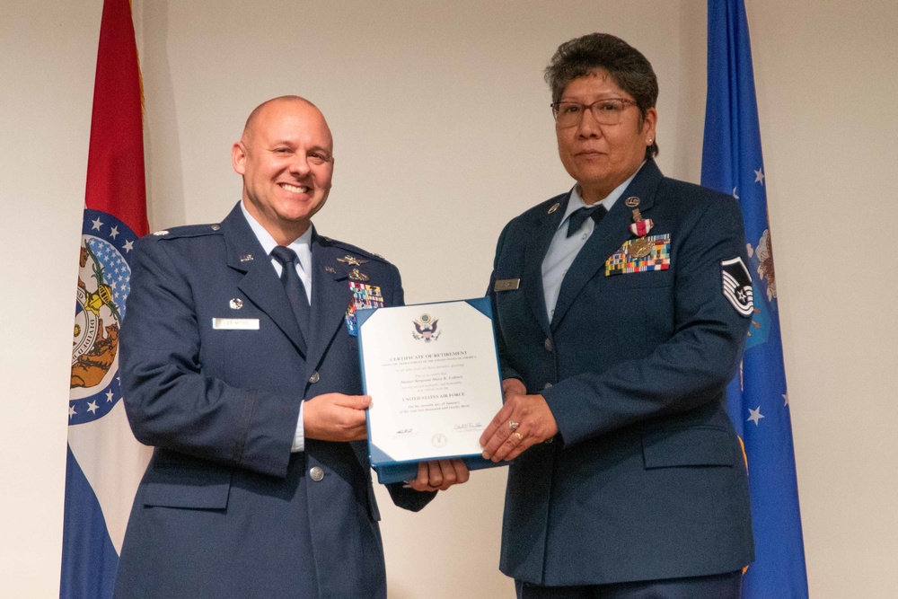 Communications flight Airman retires after 32 years of service