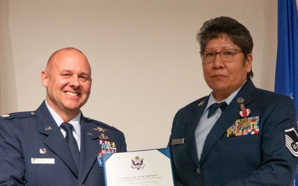 Communications flight Airman retires after 32 years of service