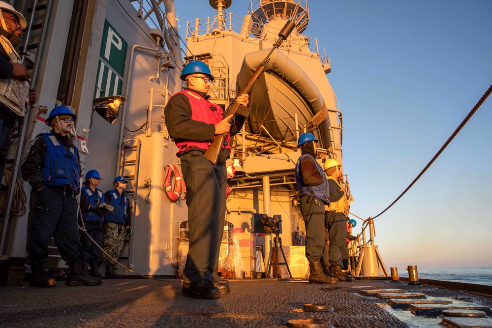 USS Leyte Gulf Replenishment at Sea