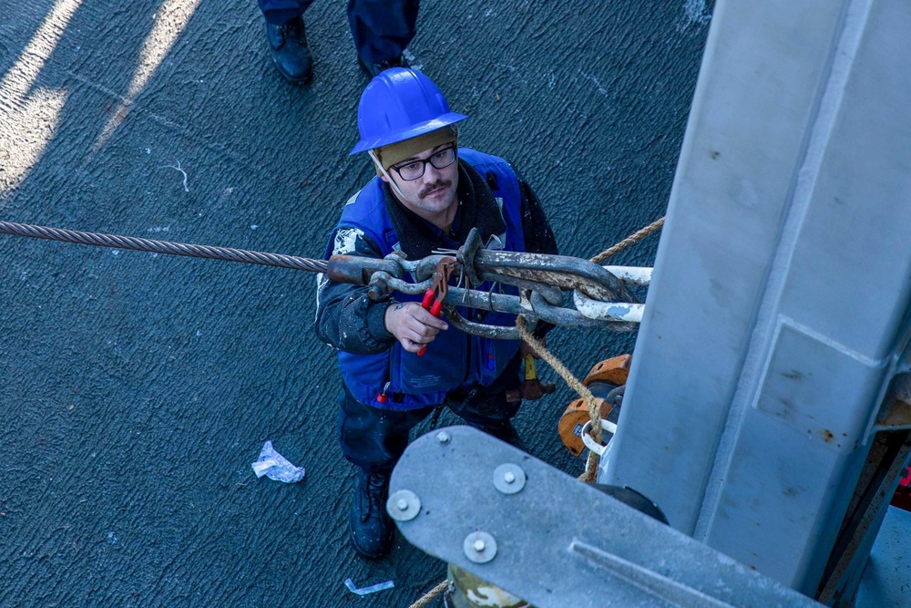 USS Leyte Gulf Replenishment at Sea