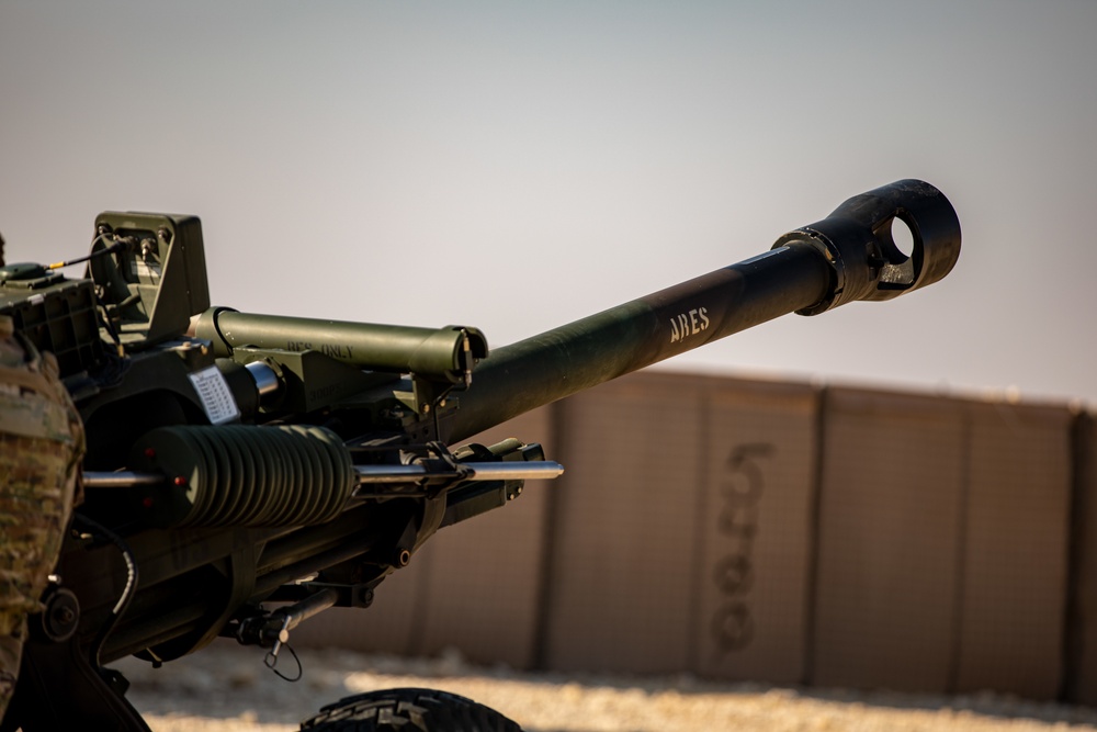 Bravo Battery, 1st Battalion, 134th Field Artillery Regiment, 37th Infantry Brigade Combat Team, conduct M119 Howitzer operational rehearsal exercise