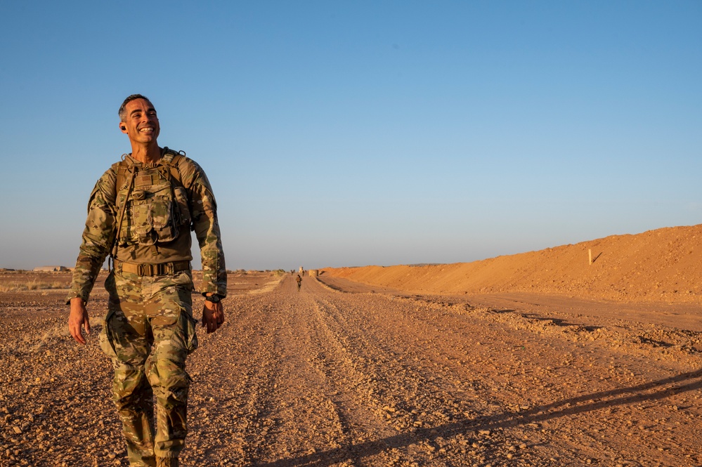 Airmen and Soldiers of AB 201, Niger, complete Norwegian Foot March