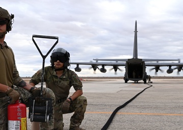 HC-130J, AC-130 perform FARP exercise in CENTCOM AOR