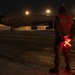 Marshalling KC-135 Stratotanker for takeoff