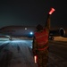 Marshalling KC-135 Stratotanker for takeoff