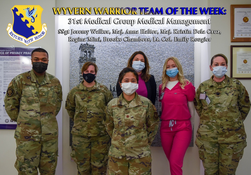 Wyvern Warrior Team of the Week: 31st MDG Medical Management