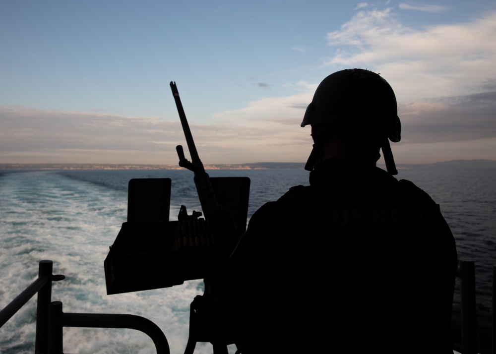 USS George H.W. Bush (CVN 77) Departs Marseille, France