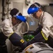 Sailors Perform Tests On A Liquid Oxygen Tank