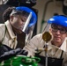 Sailors Perform Tests On A Liquid Oxygen Tank