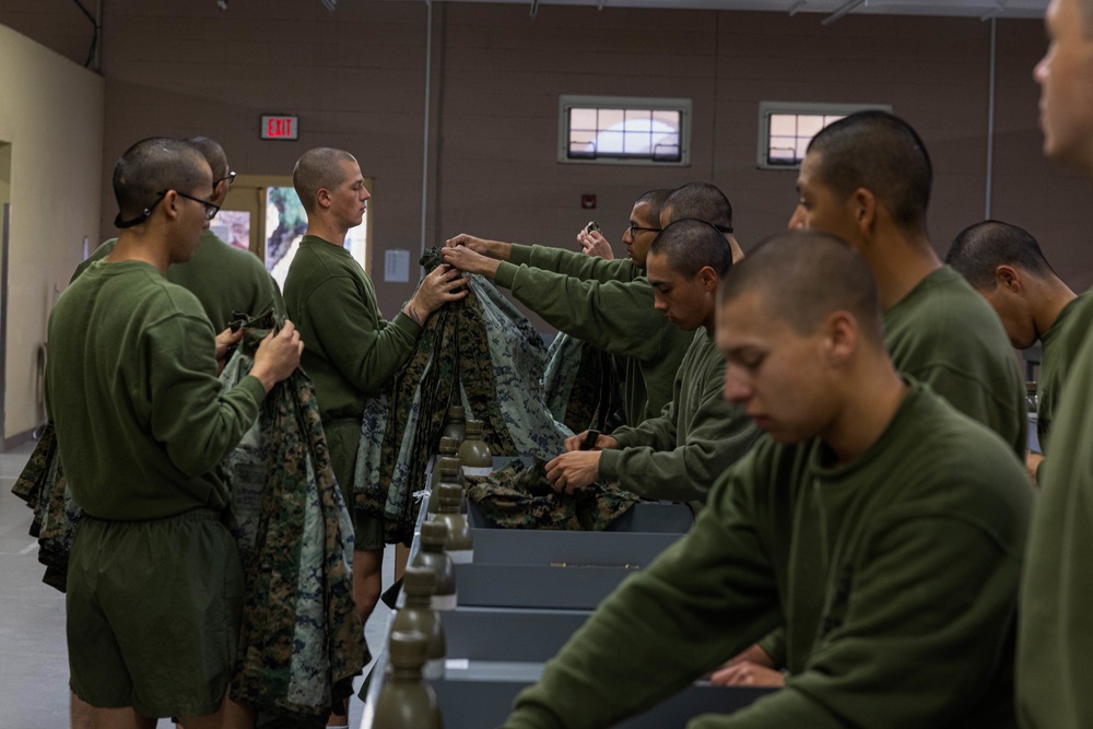 Delta Company uniform fitting