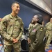 Maj. Gen. (P) Telita Crosland chats with a Soldier