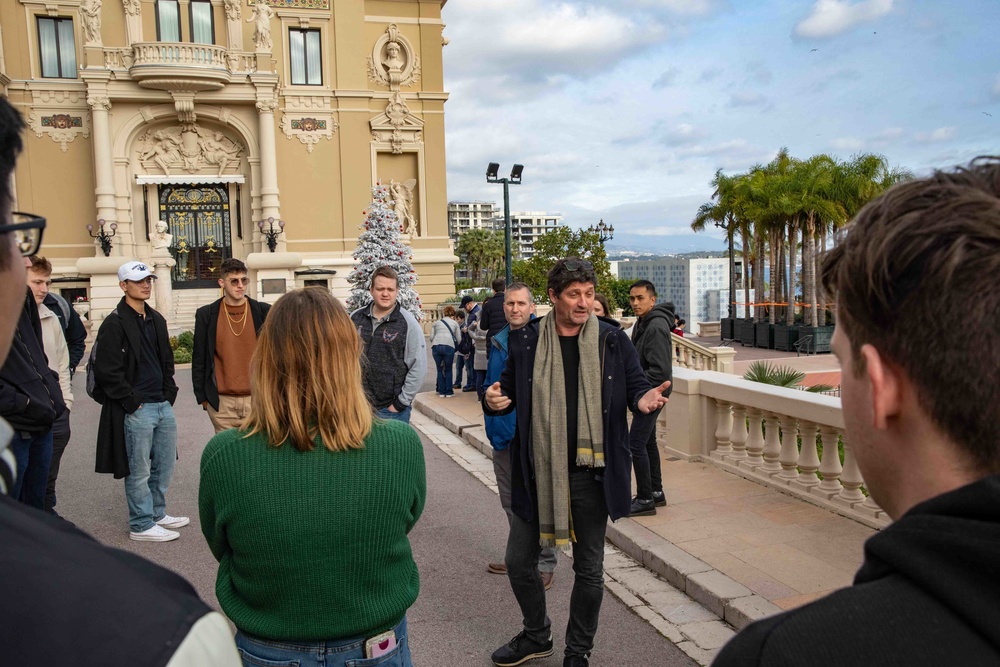 Sailors take a Morale, Welfare, and Recreation (MWR) Tour to Monaco