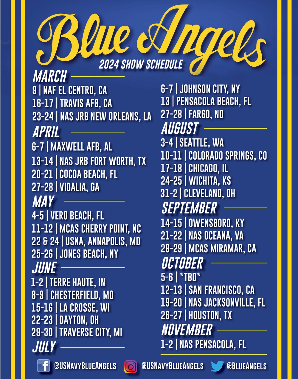 Blue Angels 2024 Practice Schedule El Centro Poppy Cariotta
