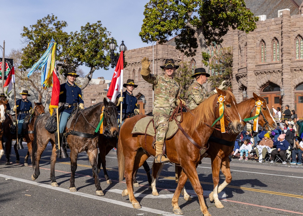 1st Cavalry Division Horse Cavalry Detachment Participates in 134th Annual Rose Parade