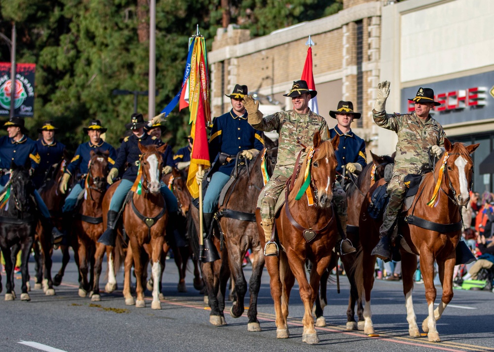 1st Cavalry Division Horse Cavalry Detachment Participates in 134th Annual Rose Parade