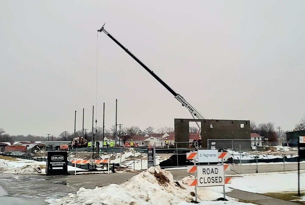 January 2023 construction operations of $11.96 million transient training brigade headquarters at Fort McCoy