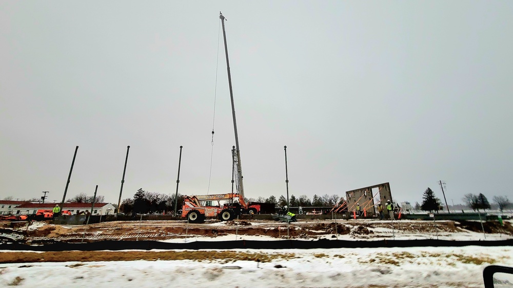 January 2023 construction operations of $11.96 million transient training brigade headquarters at Fort McCoy