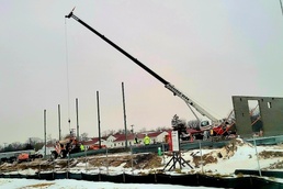 January 2023 construction operations of $11.96 million transient training brigade headquarters at Fort McCoy