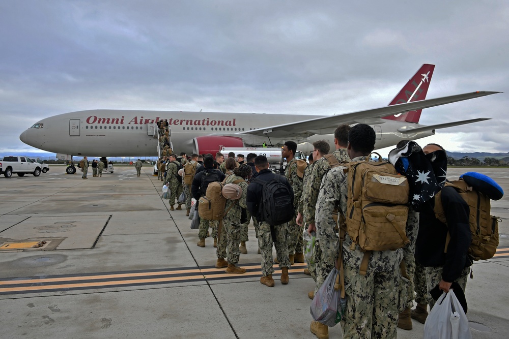 Seabees depart for Indo-Pacific deployment