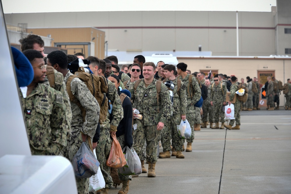 Seabees depart for Indo-Pacific deployment