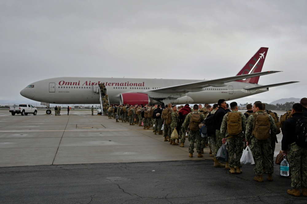 Seabees depart for Indo-Pacific deployment