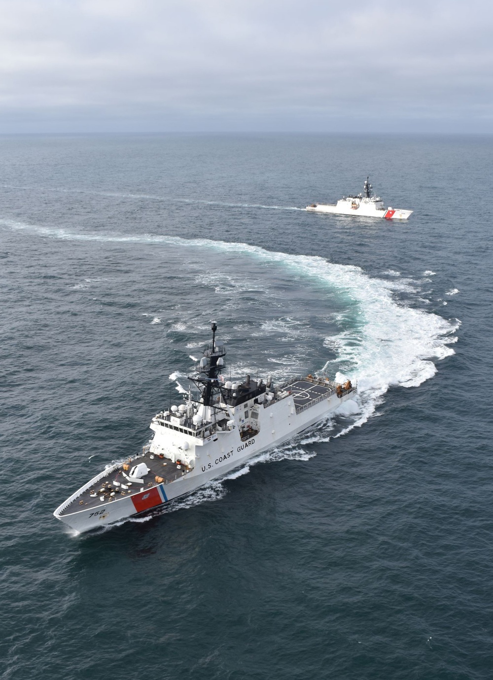 CGC Stratton (WMSL 752) and CGC Kimball (WMSL 756) conduct joint patrol in Bering Strait