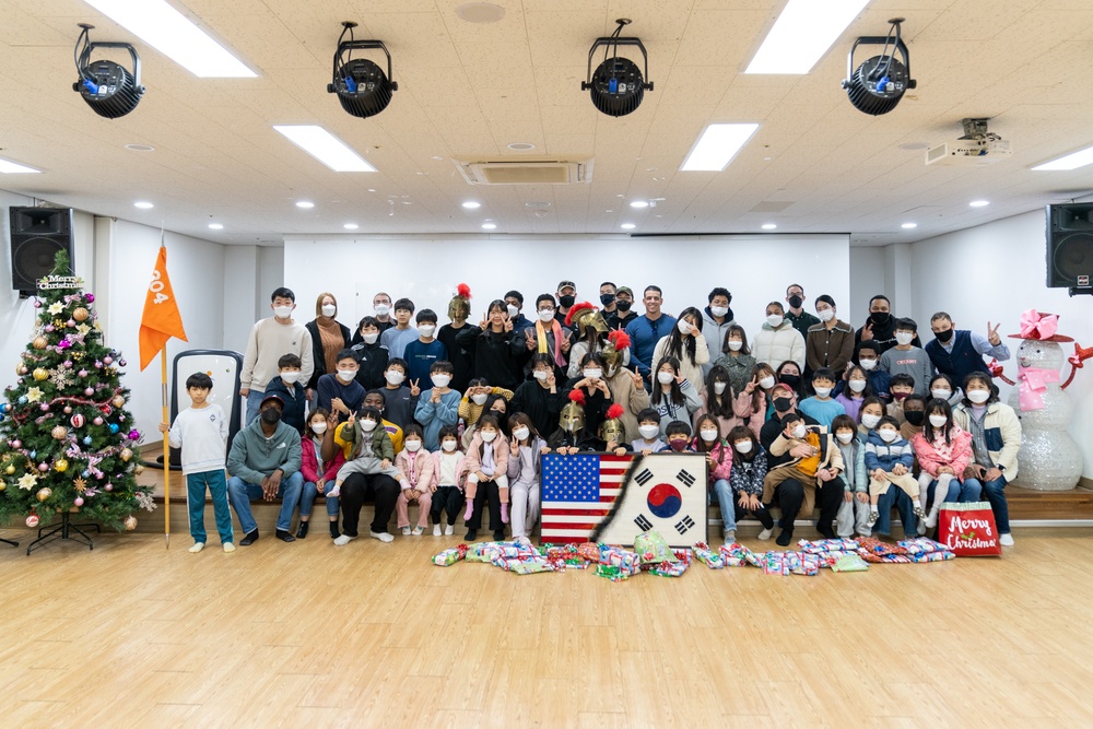 Alpha Company 304th ESB-E got a special chance to give back to the citizens of Pyeongtaek over the holiday season