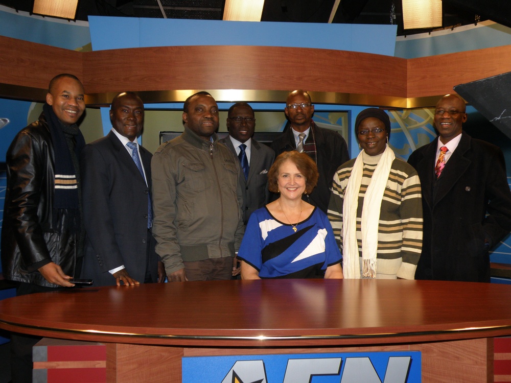 Senegal media group visits AFN in Germany, 2009