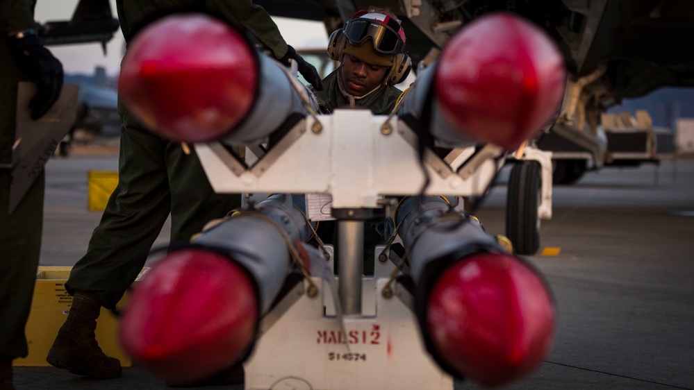 VMFA-312 and VMFA-242 Launch: Locked and Loaded