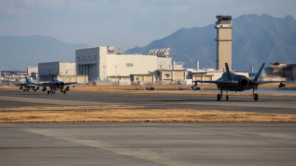 VMFA-312 and VMFA-242 Launch: Locked and Loaded