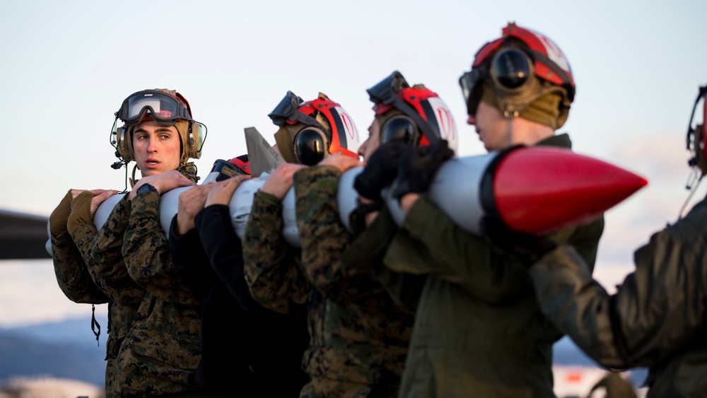 VMFA-312 and VMFA-242 Launch: Locked and Loaded