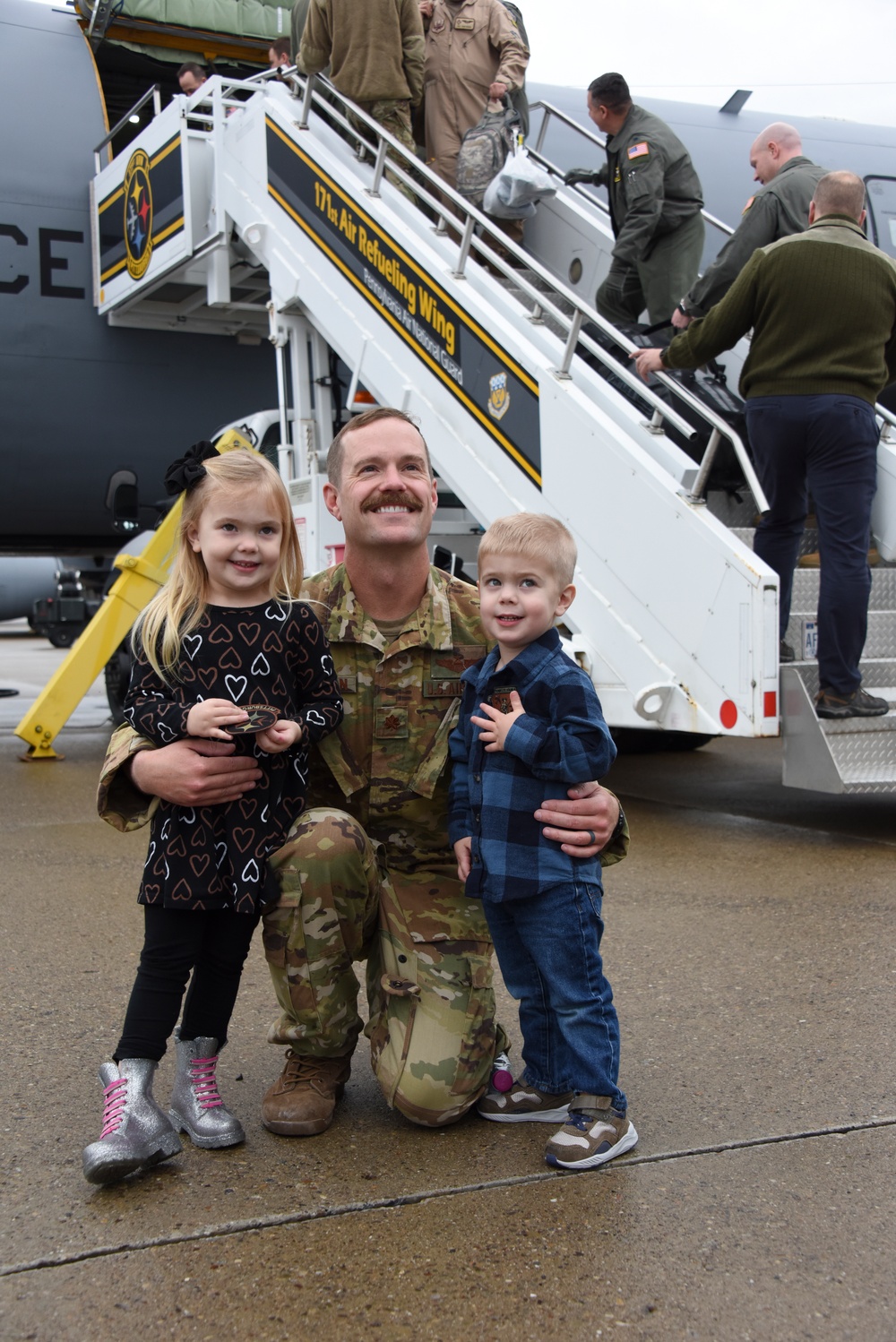 Pennsylvania Air National Guardsmen Reunite with Family After Deployment